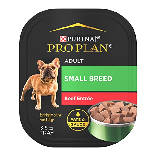 Purina 小型犬用ウェットドッグフード ソース入りチキンまたはターキーパテ 高タンパク質ドッグフード バラ...