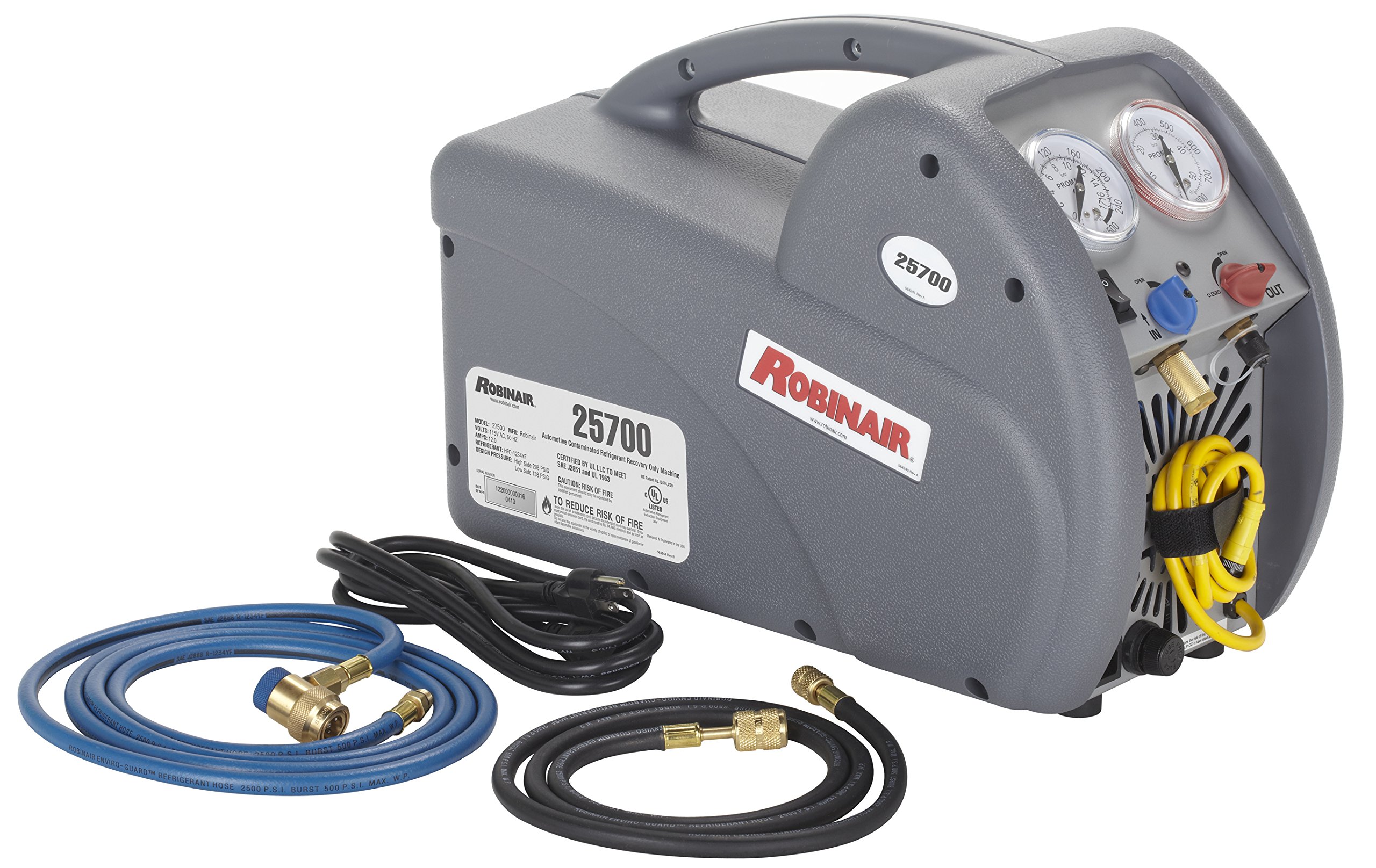 Robinair 25700 Contaminated Refrigerant Recovery Machine for R-134a and R-1234yf