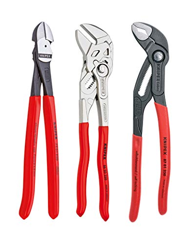 KNIPEX 9K-00-80-117-US 10 フィート プライヤー 3 個セット...