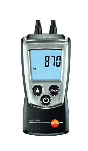 Testo 510 デジタル圧力計 I 空調システムおよび換気ダクト用のデュアルポート差圧計