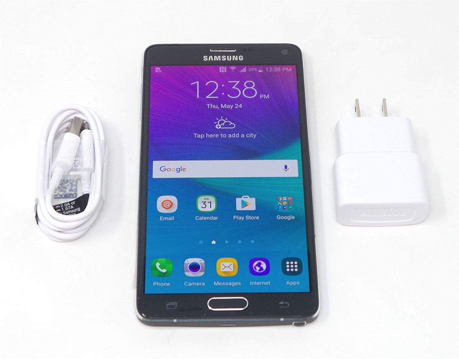 Samsung Galaxy Note 4 N910A32GBロック解除GSM4GLTEスマートフォンブラック