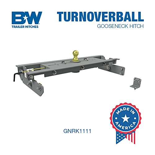 B&W Trailer Hitches Turnoverball グースネック ヒッチ - GNRK1111 - 2011-2016 フォード F250 & F350 トラックに対応