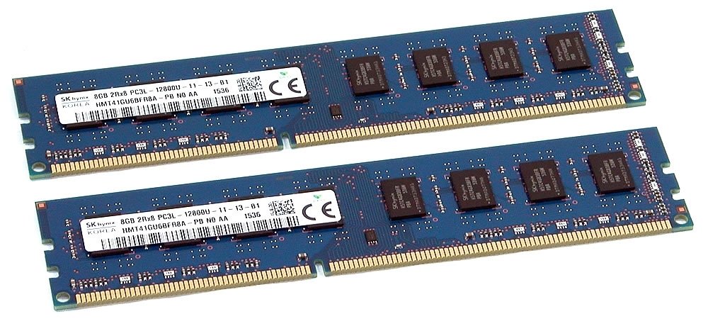 SK Hynix HMT41GU6BFR8A-PB 2x8GB (合計 16GB) 2Rx8 PC3L-12800U デスクトップ メモリ