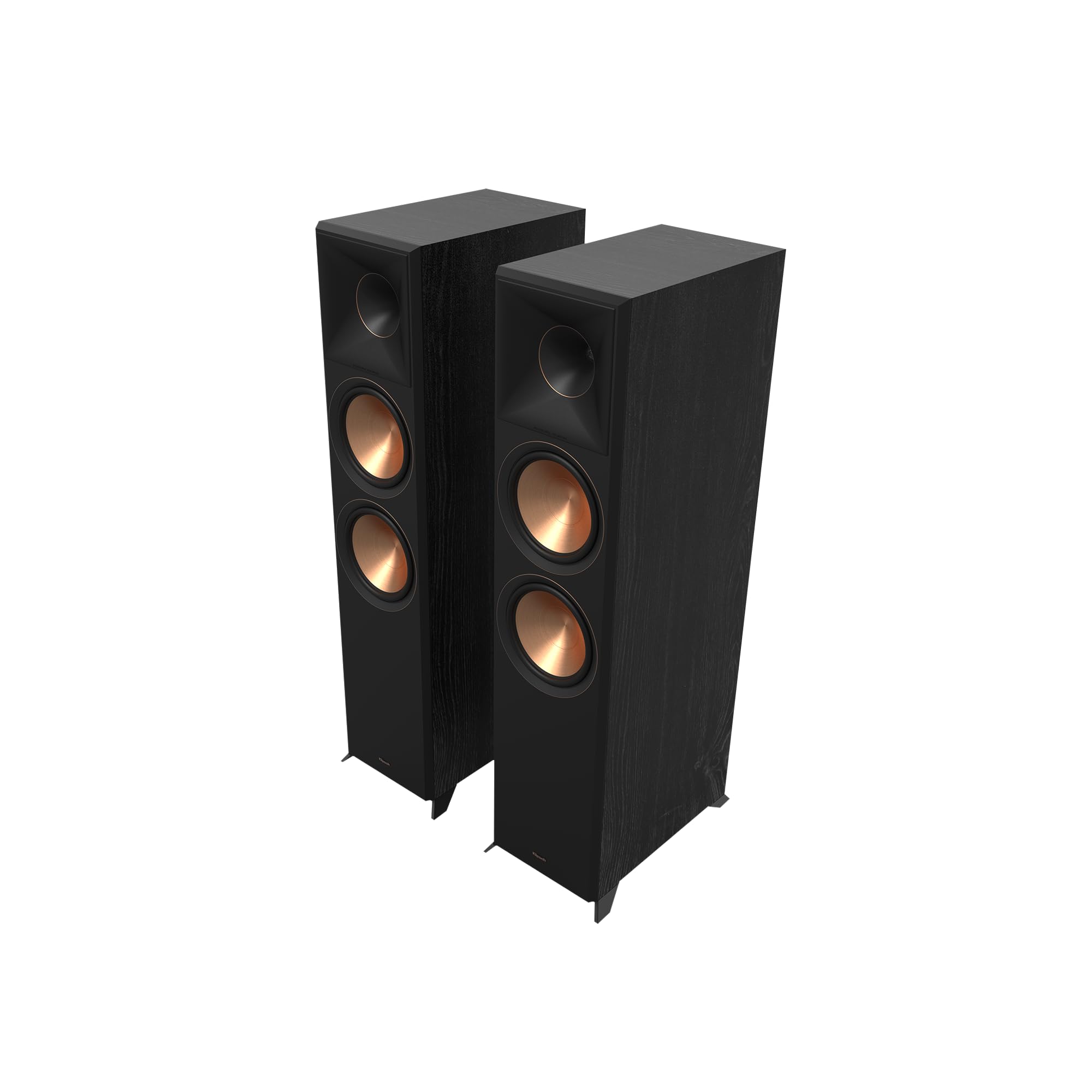 Klipsch Reference Premiere RP-8000F II 2.0 Dual Floorstanding Speaker Pair with Larger 90° x 90° Hybrid Tractrix Horn, 8” Cerametallic Woofers for Premium Home Theater Sound in Ebony