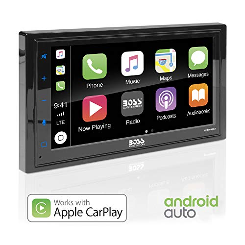 BOSS AUDIO BVCP9685A Apple Carplay Android Autoカーマルチメディアプレーヤー-ダブルディンカーステレオ、6.75インチLCDタッチスクリーンモニター、Bluetooth、MP3...