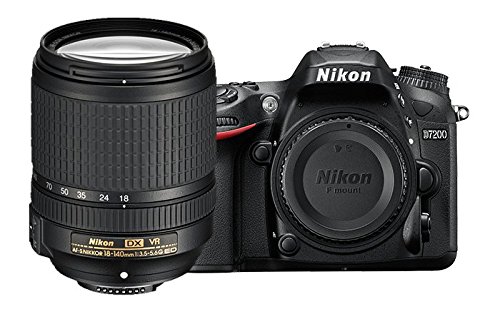 Nikon D7200 DXフォーマットDSLR、18-140mm VRレンズ付き（ブラック）