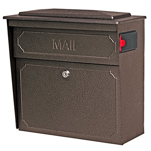 Mail Boss 7174 タウンハウス、ブロンズ ウォール マウント装飾ロック セキュリティ メールボック...