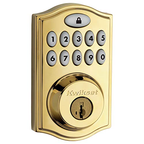 Kwikset SmartCode 914 Z-Wave Plus タッチパッド電子デッドボルト、SmartKey セキュリティ機能搭載