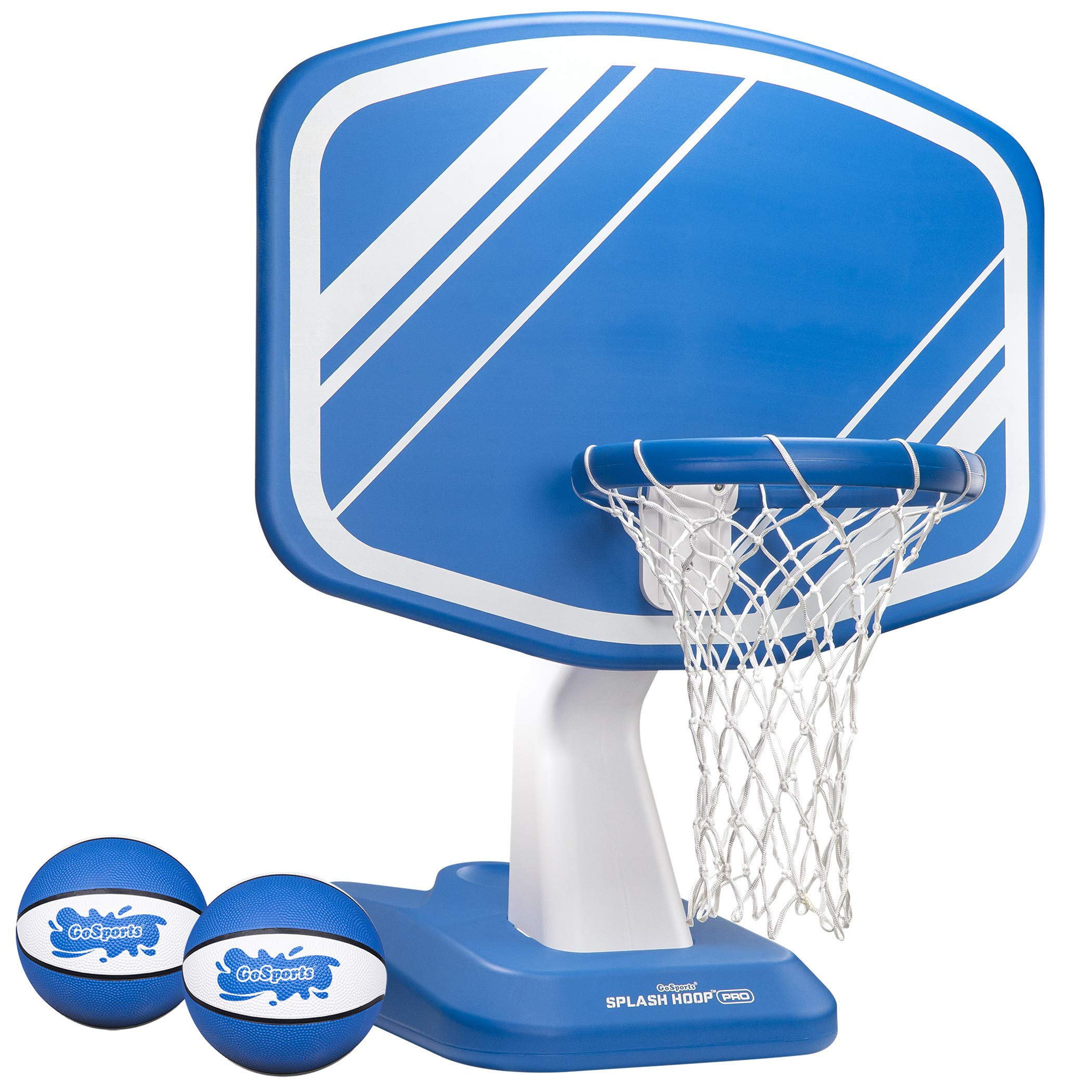  GoSports スプラッシュフープ スイミングプールバスケットボールゲーム プールサイドウォーターバスケットボールフープ、ボール2個、ポンプが含ま...