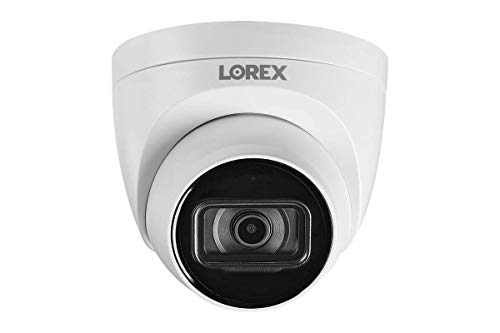 Lorex 4K Ultra HD IP アドオン PoE 屋内/屋外ドーム セキュリティ カメラ (リッスンイン オーディオ付き)