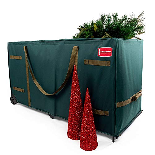  TreeKeeper [巨大なローリングツリーストレージ] - 15フィートのクリスマスツリーストレージバッグ |高さ15フィートまでの人工木にフィットするホイー...