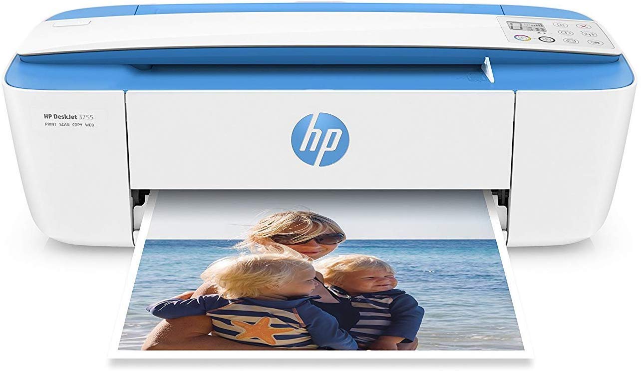HP DeskJet 3755 コンパクトなオールインワン ワイヤレス プリンター...