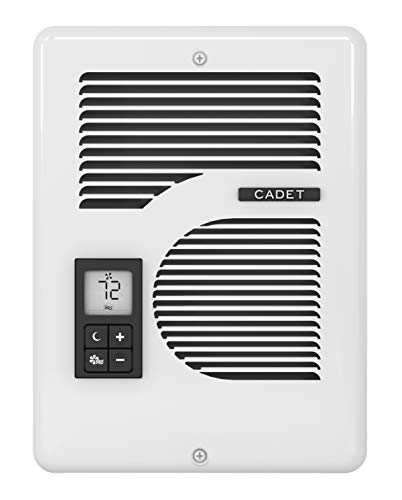  Cadet Energy Plus デジタルサーモスタット内蔵ウォールヒーターコンプリートユニット (モデル: CEC163TW、部品: 65215)、120/240/208 ボルト、1000/1600/1500 ワッ...