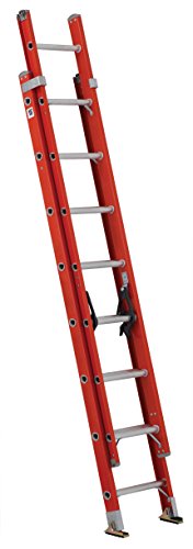 Louisville Ladder FE3216 グラスファイバー延長はしご 耐荷重 300 ポンド、16 フ...