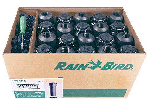  Rainbird 5000 シリーズ ローター スプリンクラー ヘッド - 5004 PC モデル、40 ～ 360 度調整可能なパートサークル、4 インチ ポップアップ芝生スプレー灌...