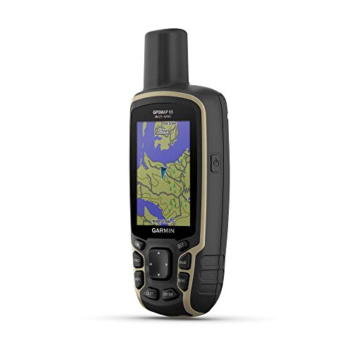 Garmin GPSMAP 65、高度計とコンパスを備えたボタン操作のハンドヘルド、拡張された衛星サポートとマ...