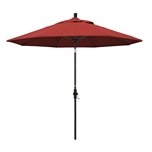 California Umbrella GSCUF908117-F13 9 'ラウンドアルミポールグラスファイ...