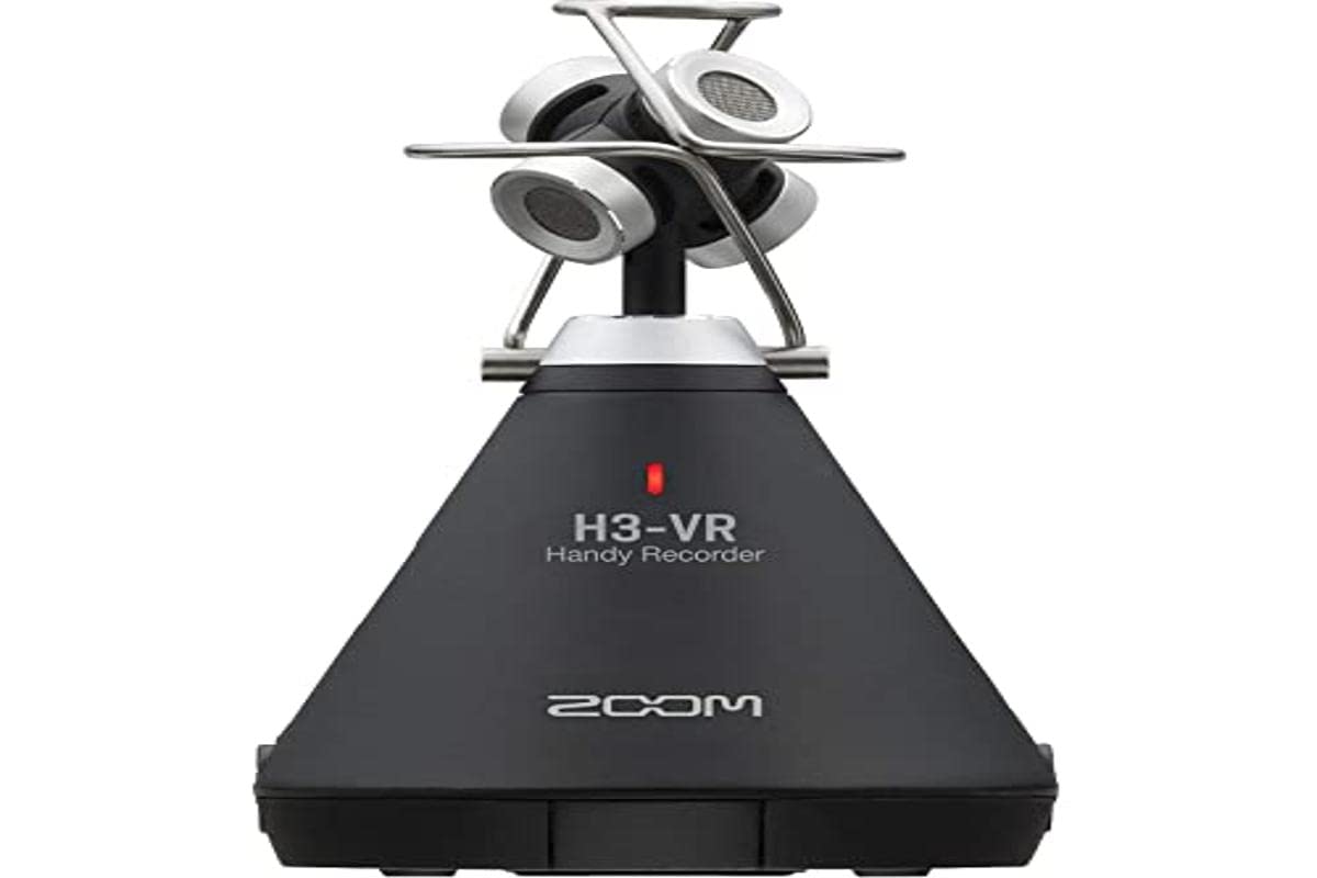  Zoom H3-VR 360 オーディオ レコーダー、アンビソニックス、バイノーラル、ステレオを録音、バッテリー駆動、SD カードに録音、ワイヤレス コントロ...