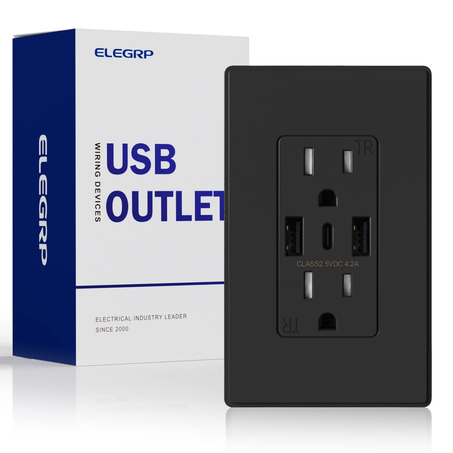 ELEGRP USB 4.2AAC 壁コンセント