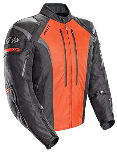 Joe Rocket Atomic 5.0 Mens Black/Orange Textile Jacket ...