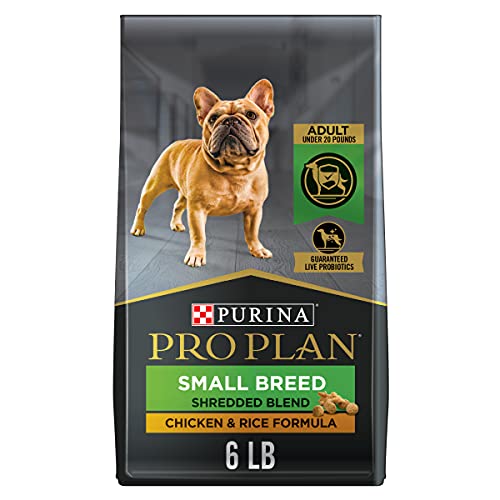 Purina Pro Plan 犬用プロバイオティクス配合小型犬用ドッグフード、細切りブレンドチキン＆ライスフォーミュラ - (5) 6ポンドバッグ