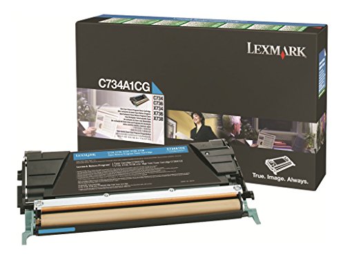 Lexmark C734A1CG シアン復帰プログラム トナーカートリッジ...