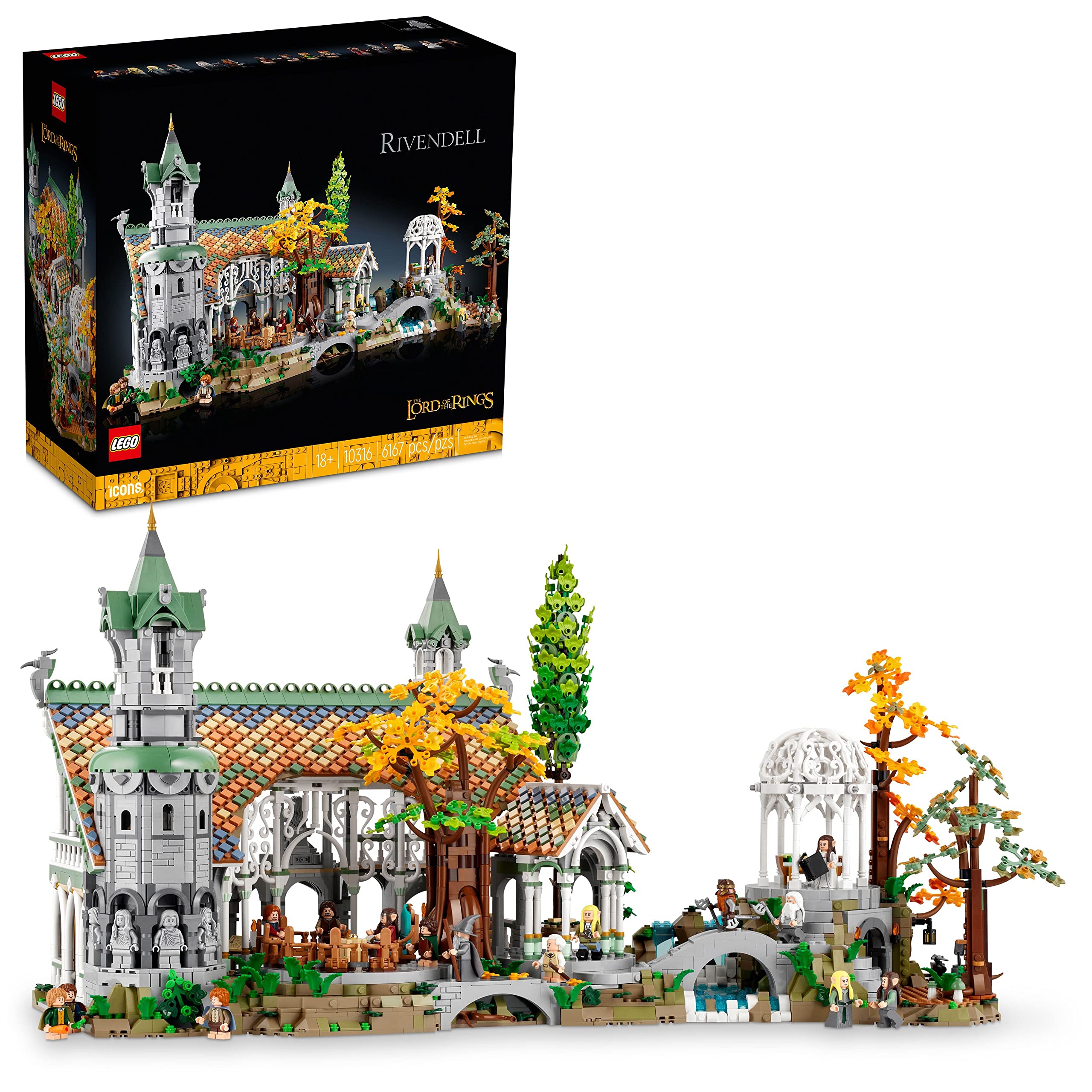 LEGO Icons The Lord of The Rings: Rivendell Building Mo...