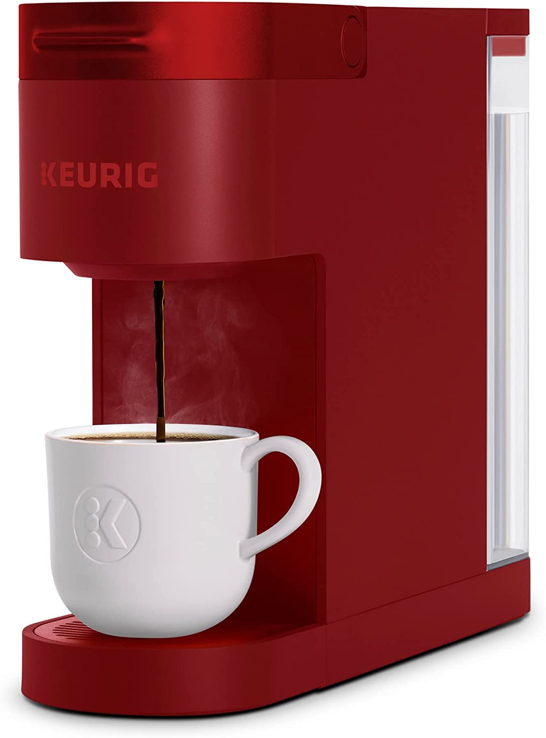 Keurig K-スリムコーヒーメーカー、シングルサーブKカップポッドコーヒーブリューワー、マルチストリームテクノロジー、スカーレットレッド