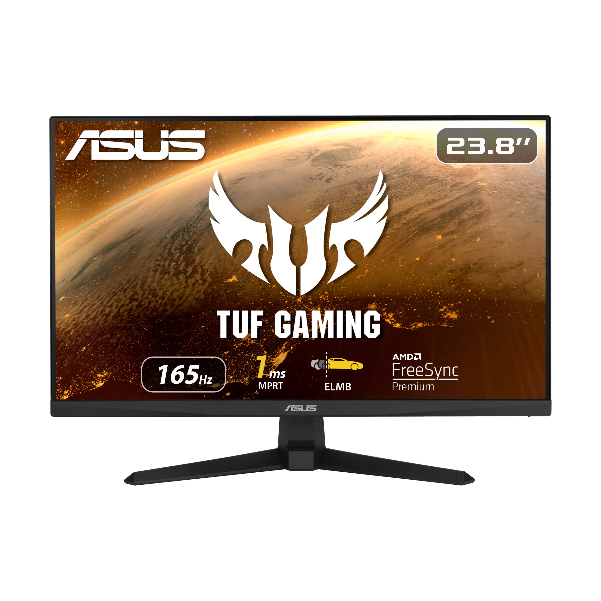  Asus TUF ゲーミング 23.8 1080P モニター (VG249Q1A) - フル HD、IPS、165Hz (144Hz をサポート)、1ms、超低モーションブラー、スピーカー、FreeSync プレミアム、シ...