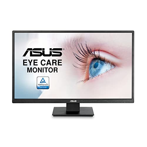 Asus 27 1080P モニター (VA279HAE) - フル HD、アイケア、低ブルーライト、フリッカーフリー、VESA 取り付け可能、アンチグレア、HDMI、D-Sub、VGA