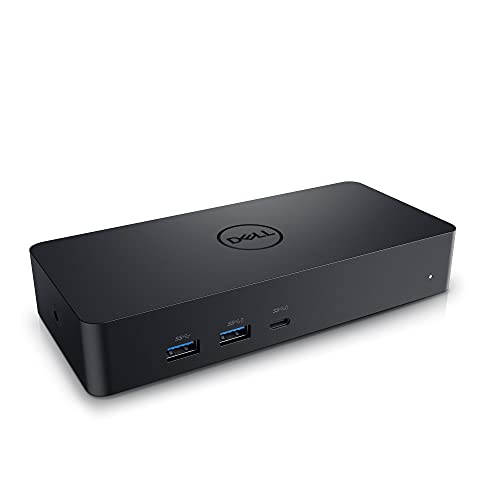 Dell ユニバーサル ドック - D6000S、USB-C/USB-A PowerShare オプション搭載、最大 3 台の 4K ディスプレイを接続、LED インジケーター、ブラック