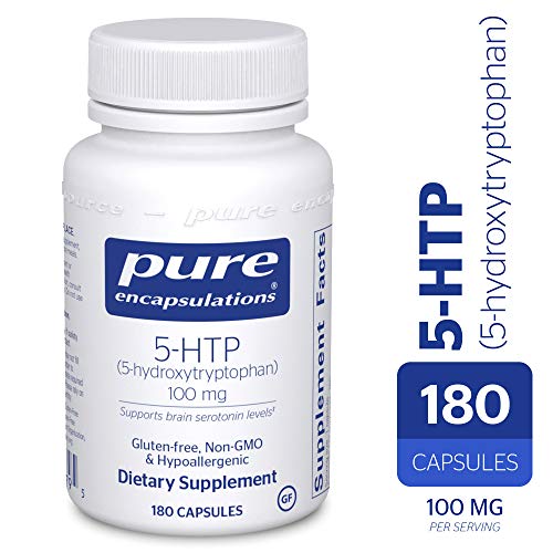 Pure Encapsulations -5-HTP（5-ヒドロキシトリプトファン）100mg。-セロトニン合成を促進する低刺激性の栄養補助食品* -180カプセル