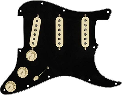 Fender 配線済みストラトピックガード、カスタム '69 SSS エレキギターエレクトロニクス...