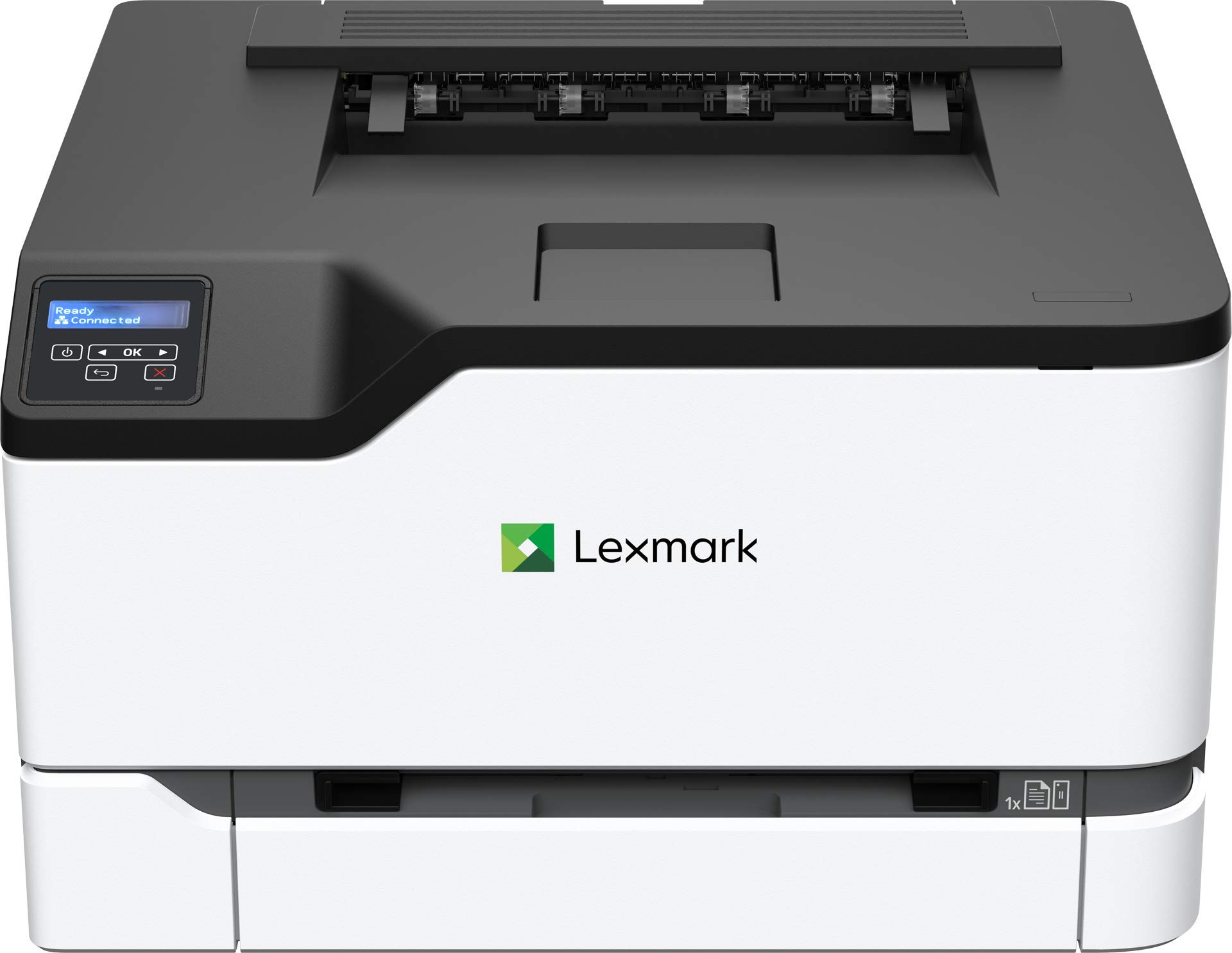  Lexmark C3224dw カラー レーザー プリンタ、ワイヤレス機能、標準両面印刷、フルスペクトル セキュリティを備えた 2 行 LCD スクリーン、最大 24 ppm (40N9000)...