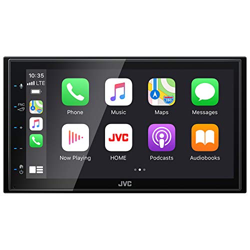  JVC KW-M560BT Apple CarPlay Android Auto マルチメディア プレーヤー、6.8 インチ容量性タッチスクリーン、Bluetooth オーディオおよびハンズフリー通話、MP3...