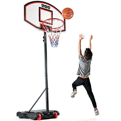  Play22 子供用調節可能なバスケットボールフープ 高さ5～7フィート - ポータブルバスケットボールフープ、子供、ティーンエイジャー、若者、大人用...