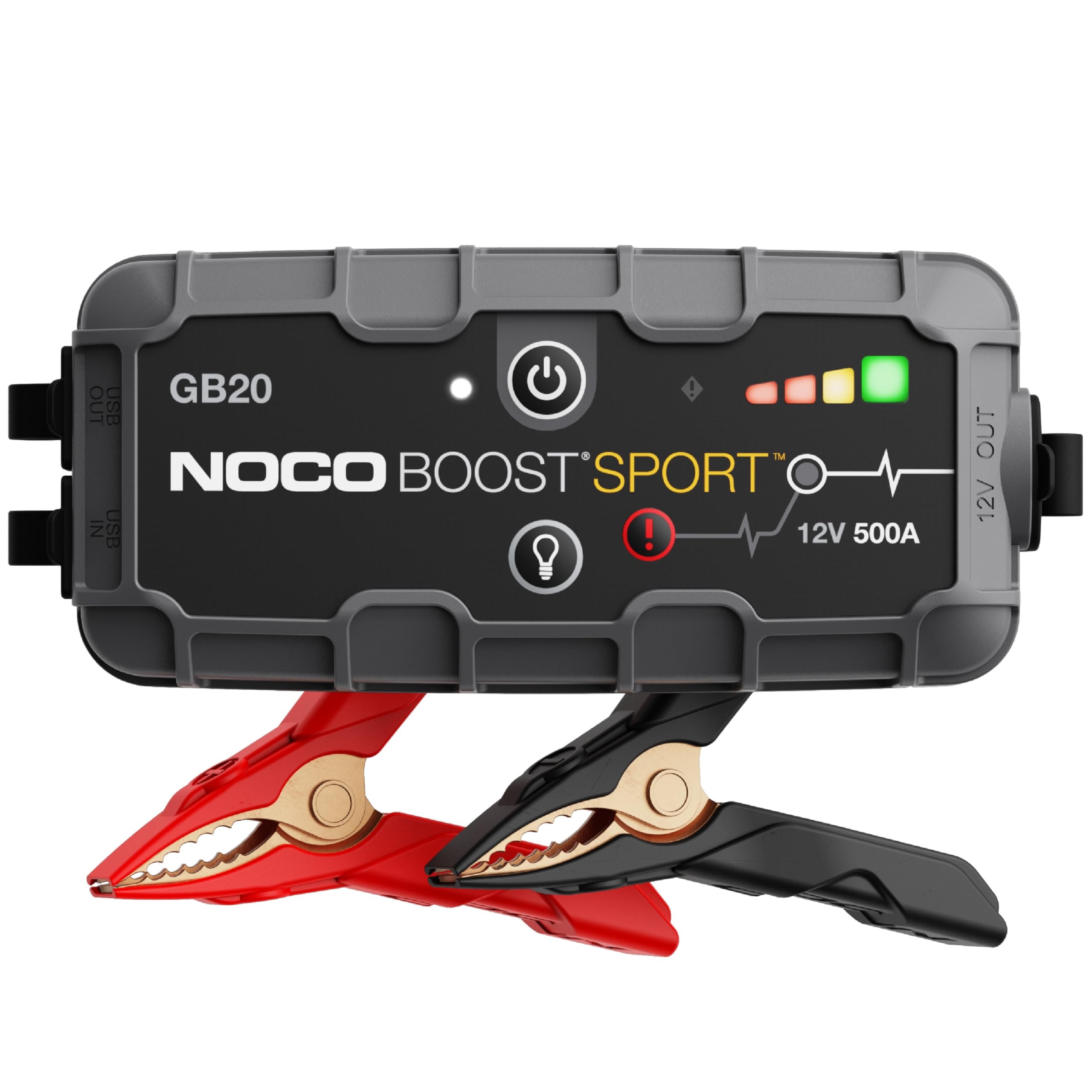  NOCO Boost Sport GB20 500アンペア 12ボルトウルトラセーフリチウムジャンプスターターボックス、カーバッテリーブースターパック、ポータブルパワーバ...