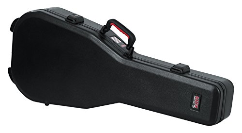 Gator TSA承認のロッキングラッチを備えたクラシックスタイルのアコースティックギター用の成形フライトケー...