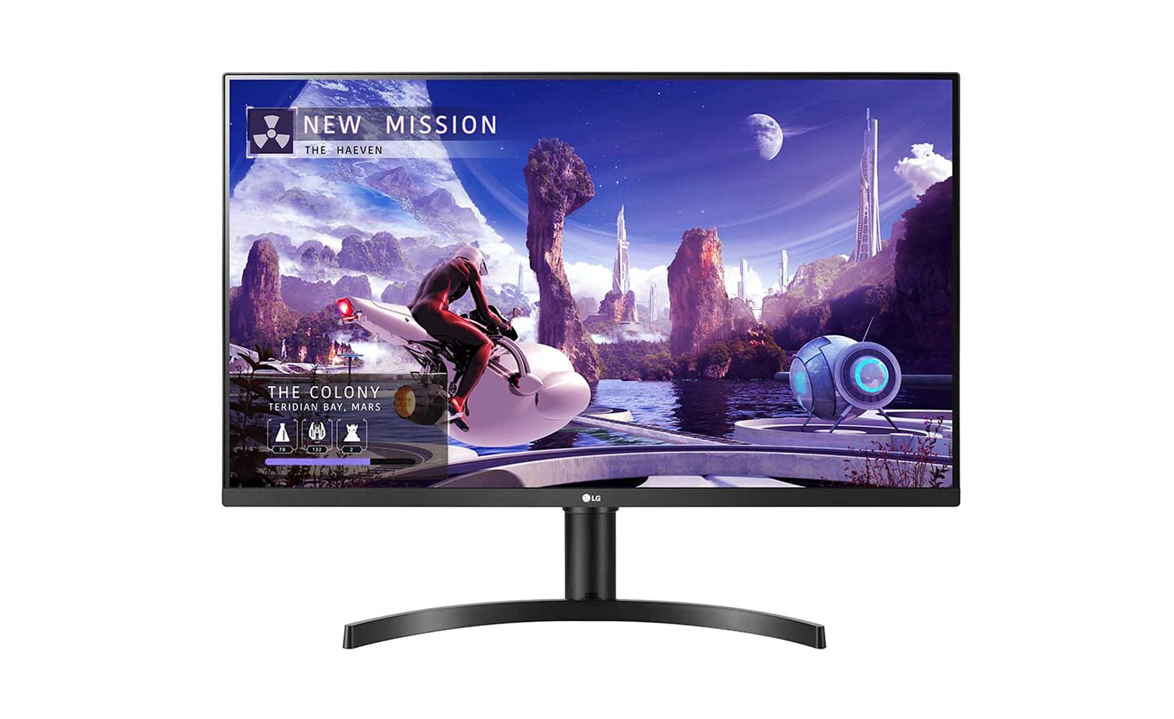 LG 32QN55T-B 32 インチ QHD IPS HDR10 モニター (FreeSync 付き)