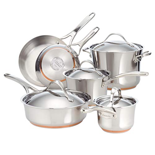 Anolon Nouvelle Stainless Steel Cookware Pots and Pans ...