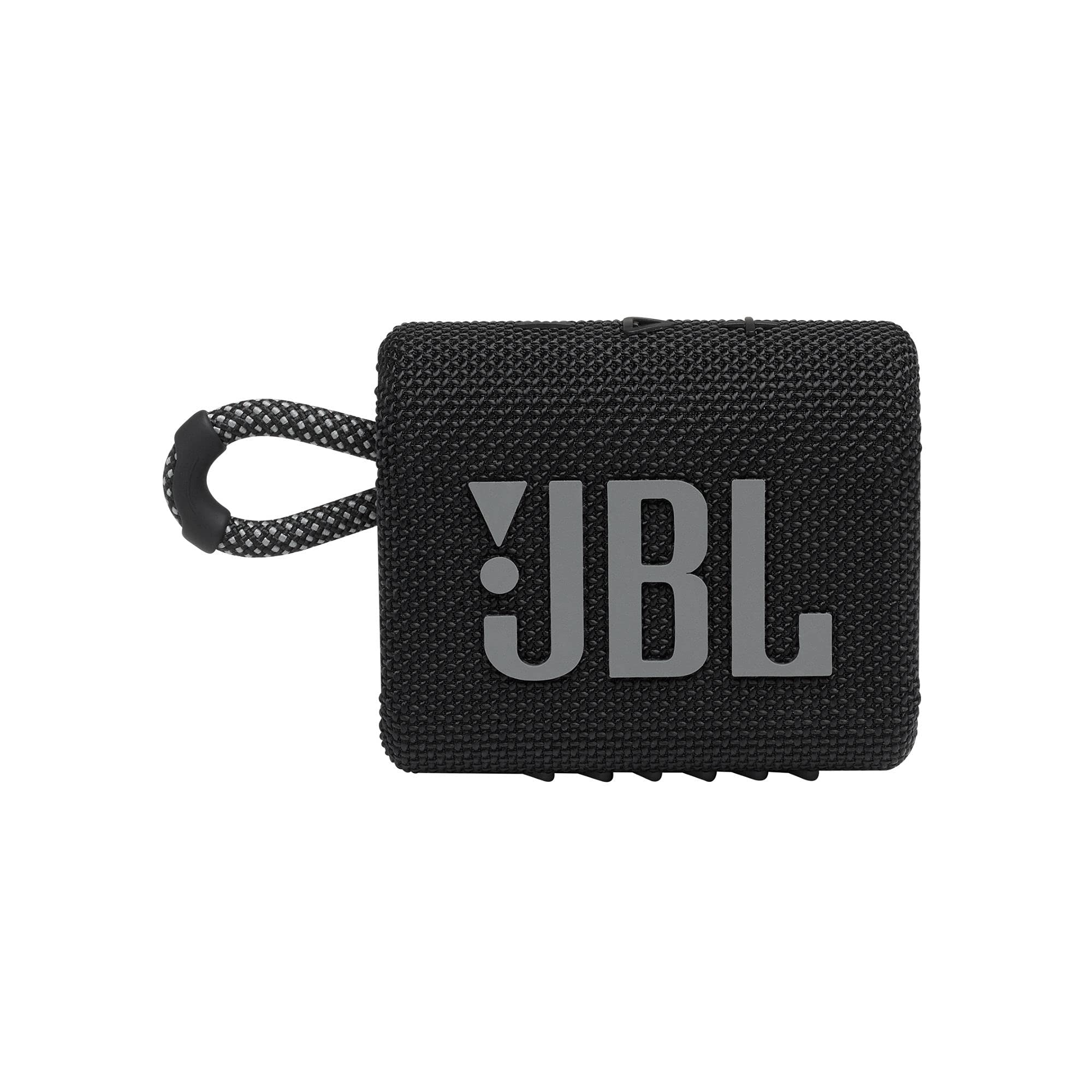 JBL Go 3: Bluetooth、バッテリー内蔵、防水防塵機能付きポータブル スピーカー - ブラック...