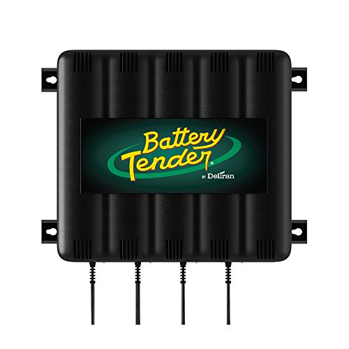 Battery Tender 4バンク：12V、1.25アンペアのバッテリー充電器-4ポートの12Vバッテリー...
