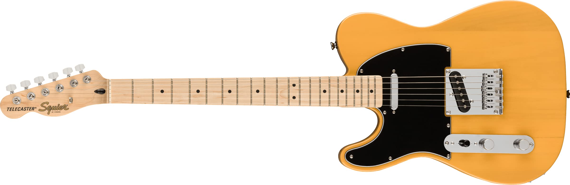 Fender Squier by Affinity Series Telecaster Left-Handed、メイプル指板、バタースコッチ ブロンド