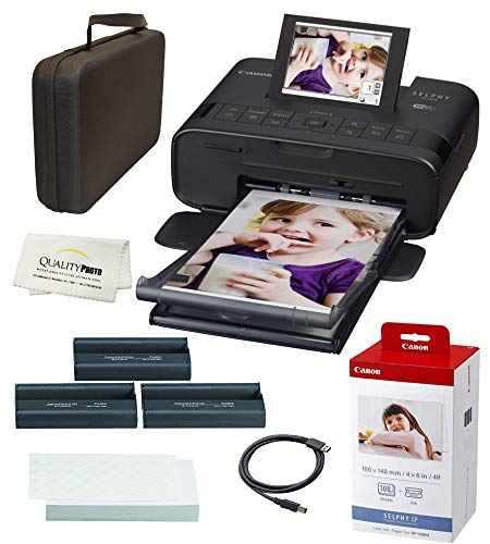  Quality Photo SELPHY CP1300 ワイヤレス コンパクト フォト プリンター、AirPrint および Mopria デバイス印刷機能付き、KP108 用紙とすべて一緒にフィットする...