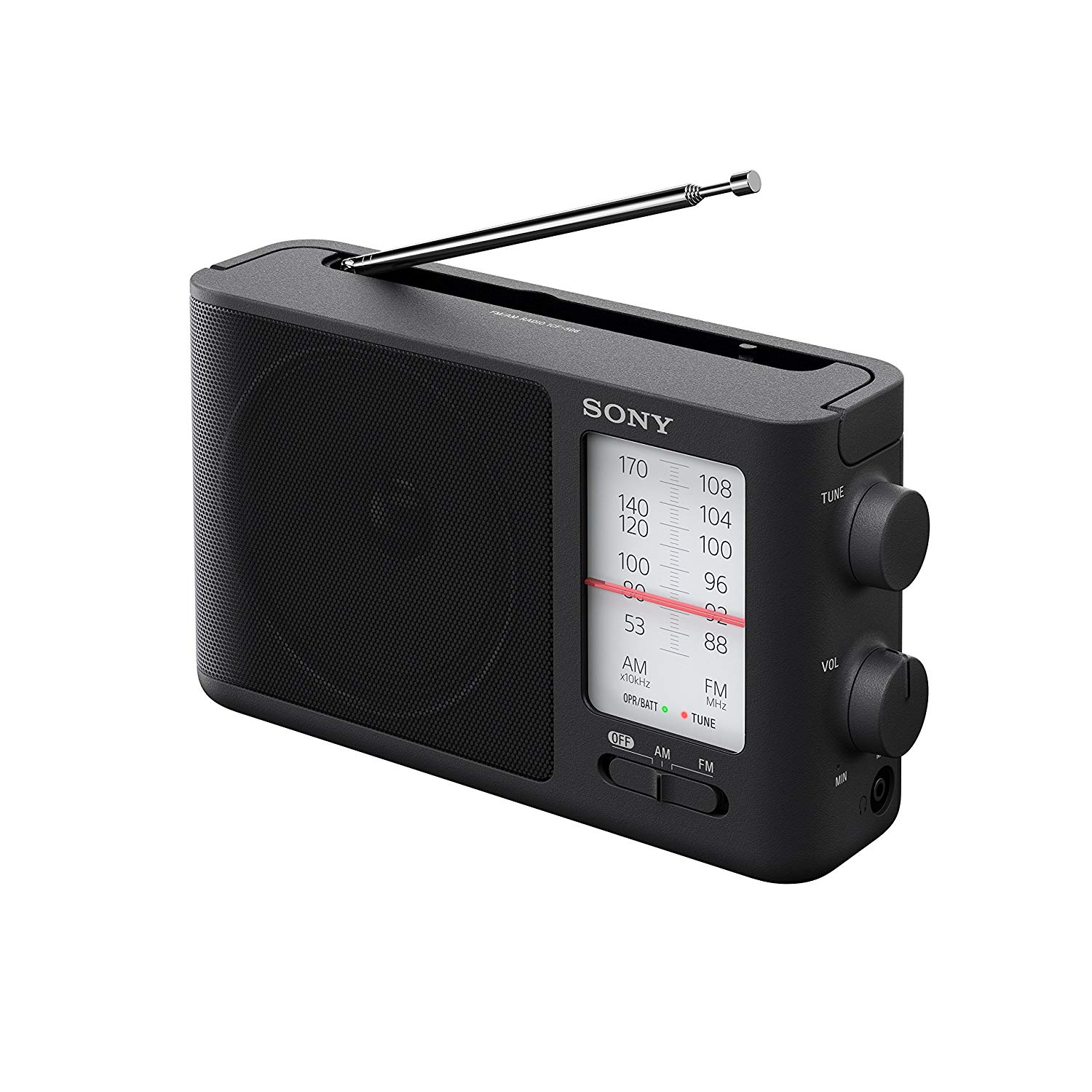 Sony ICF-506アナログチューニングポータブルFM / AMラジオ