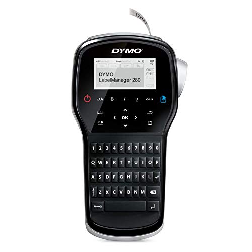  DYMO ラベルメーカー - LabelManager 充電式ポータブルラベルメーカー、使いやすい、ワンタッチスマートキー、QWERTYキーボード、PCおよびMac接続、家庭およびオフィス組織向け...