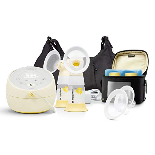 Medela 101037319 Sonata Smart Breast Pump、Hospital Performance Double Electric Breastpump、Rechargeable、Flex Breast Shields、Touch Screen Display、Connects to My App、Lactation Support