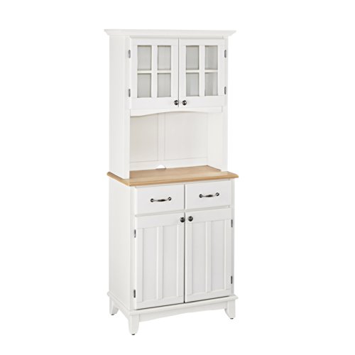 Home Styles Buffet of Buffet White with Wood Top with B...