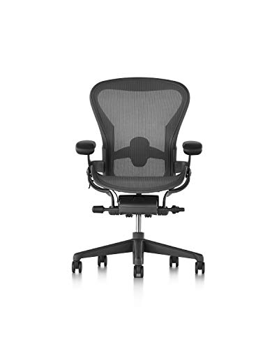 Herman Miller アーロンチェア B、グラファイト -