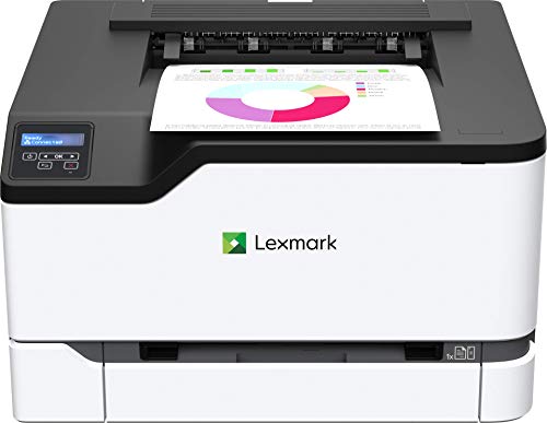 Lexmark ワイヤレス機能を備えたC3326dwカラーレーザープリンター、標準の両面印刷、フルスペクトルセ...